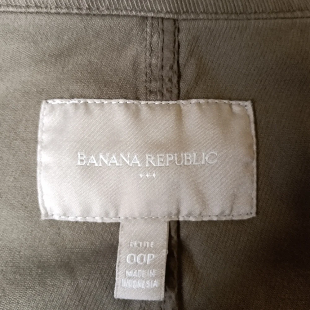 BANANA REPUBLIC Utility Jacket Sz 00P - Picture 7 of 10
